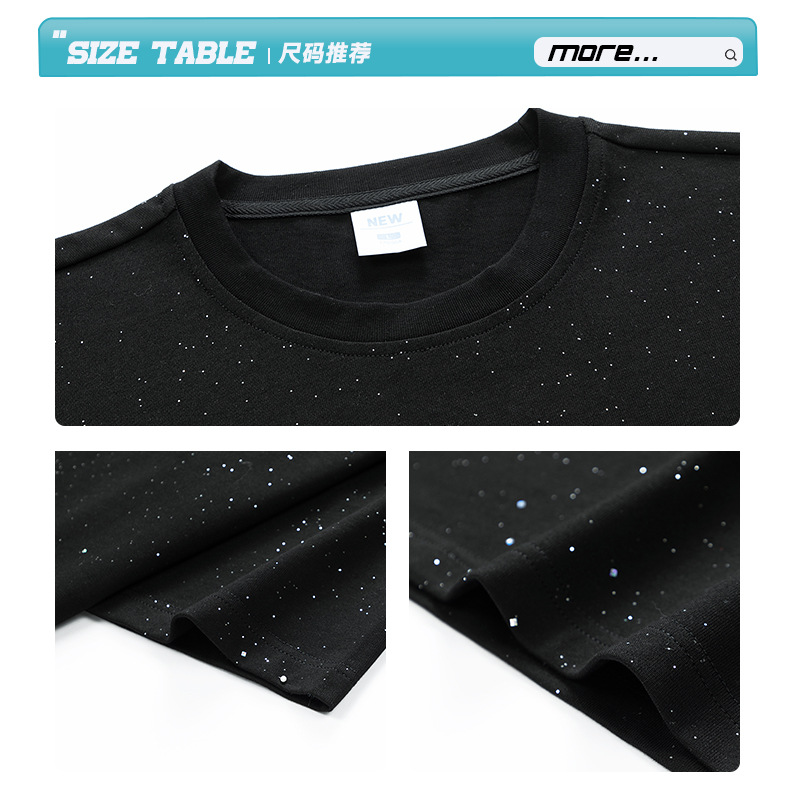 Gypsophila manga corta hombre verano pound camiseta marca de moda 2025 nueva holgada americana media manga cuerpo top ropa Specification image