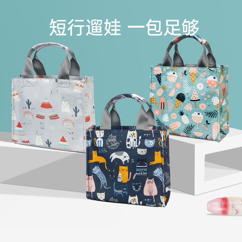 多功能斜挎单肩时尚妈咪包防水母婴包手提外出妈妈包小包跨境