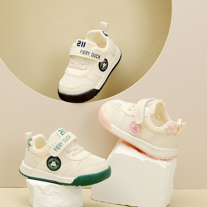 baby fashion cartoon toddler shoes summer new boys soft sole breathable sneakers girls net red running shoes tide
