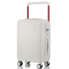 New wide handle suitcase for female students, high appearance level, silent wheel password travel case, fresh and small 20-inch carry-on suitcase Item Picture
