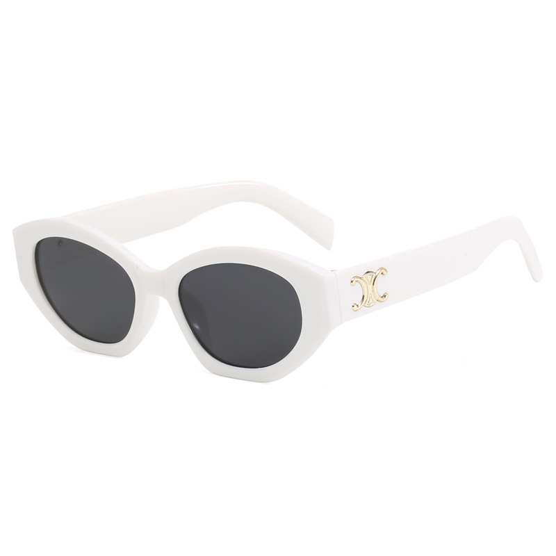 European and American retro arc de Triomphe sunglasses, women's personalized polygonal irregular sunglasses, fashionable and trendy sunglasses Item Picture