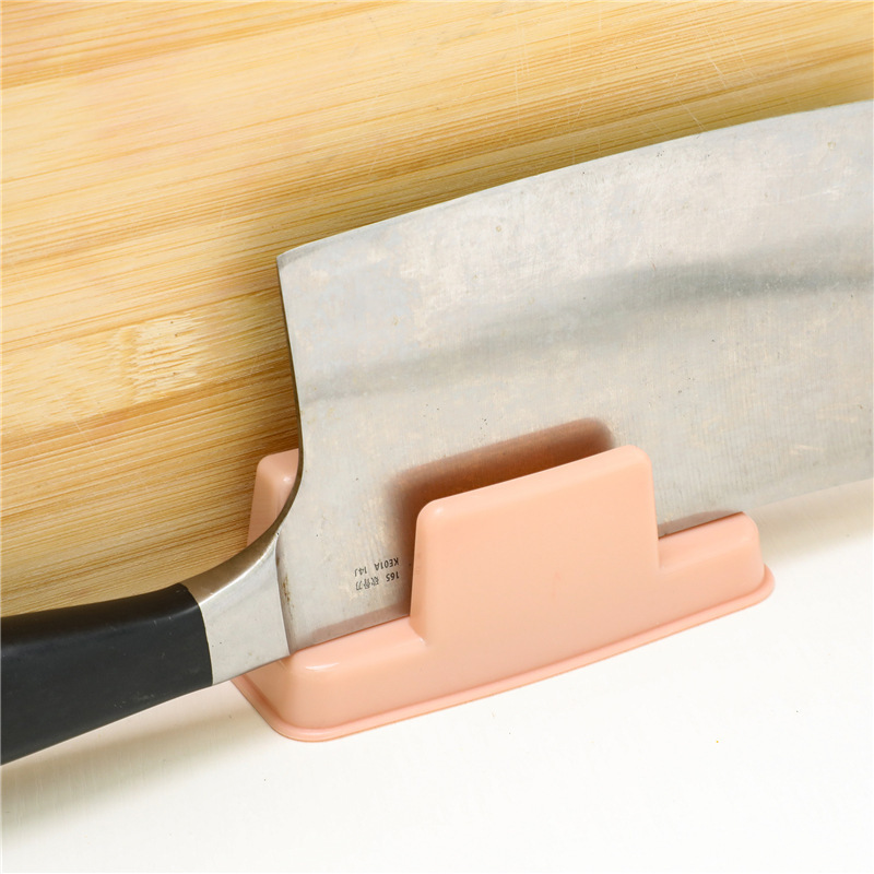 Pot Lid Holder Sitting Cutting Board Holder Plastic Countertop Storage Holder A Shelf For Pot And Cutting Board Application Scenario