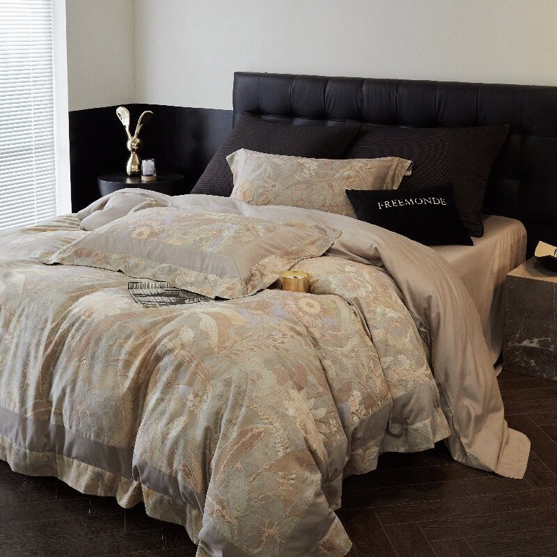 FREEMONDE Tencel cotton brushed four-piece set American printed thick warm quilt cover for autumn and winter, skin-friendly bedding Application Scenario