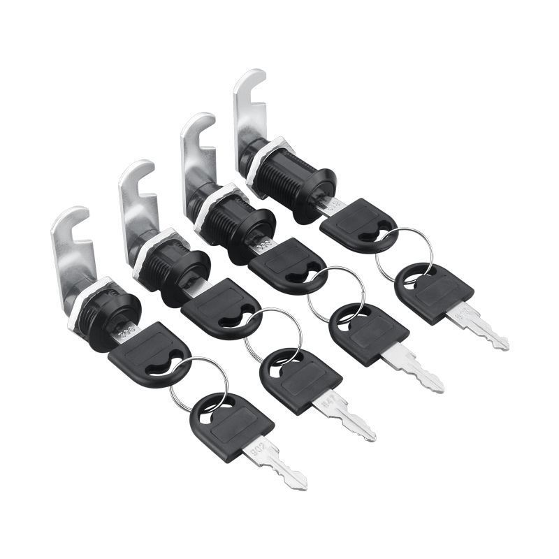 Iron filing cabinet lock, changing cabinet lock core, office desk cabinet lock, storage cabinet door lock, mailbox lock, black swivel tongue lock Specification image