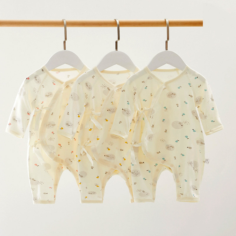 婴幼儿衣服宝宝连体衣新生儿蝴蝶哈衣爬服初生儿哈衣安阳晟团服饰
