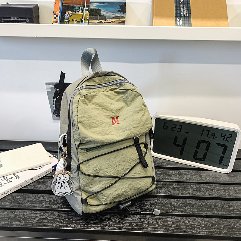 2025 Cross-border new hiking, mountain climbing and outdoor drawstring small backpack, lightweight, simple and fashionable for both men and women details Picture