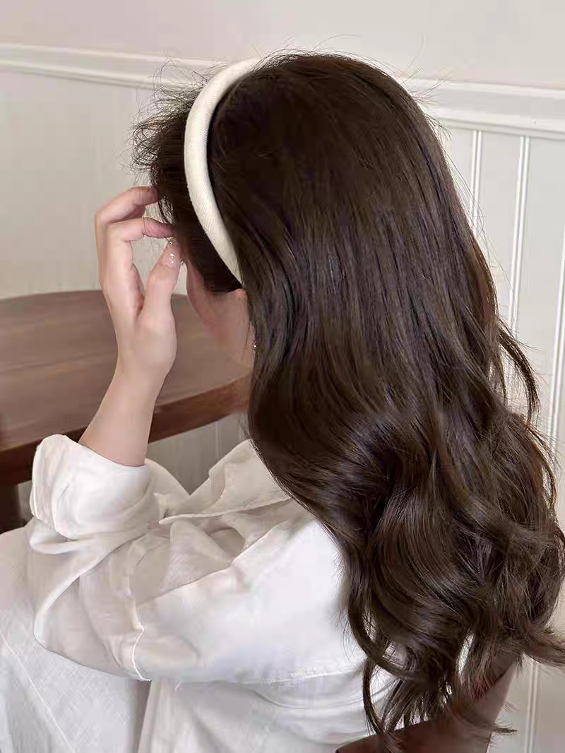 2025新款日常外戴格纹发箍女高颅顶头箍高级感洋气时尚发卡发饰详情6