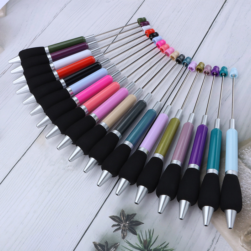Creative Diy Push Bead Pen Comfortable Grip Sponge Sheath Macaron Caki Candy Colored Beaded Ballpoint Pen Application Scenario
