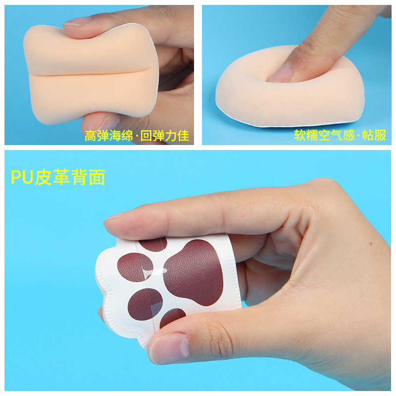 猫爪棉花糖粉扑土司小面包粉底液BB霜气垫粉饼盒气垫粉扑  shanilak