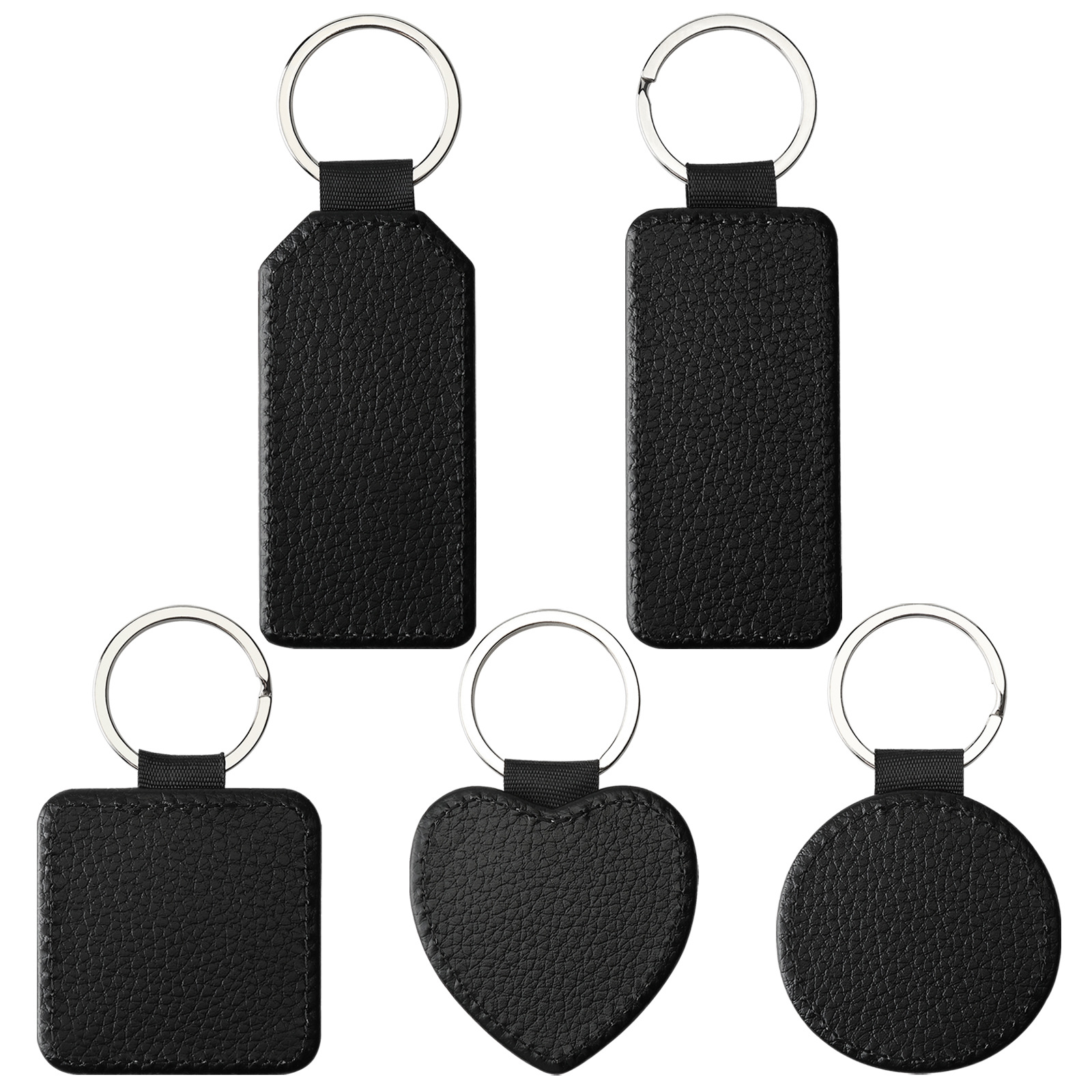 Manufacturers Direct Heat Transfer Printing Heat Sublimation Key Chain Lychee Grain Pendant Heat Transfer Series Spot details Picture