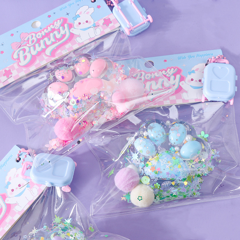 Crystal cat claw pinch relief toy Color sequins transparent cat claw vent creative pinch music spot wholesale Specification drawing