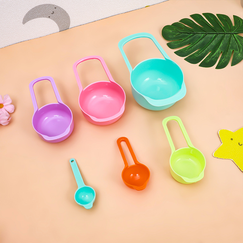 Shangdong Color 6-piece set of measuring spoons, thickened measuring spoons, baking tools, seasoning spoons, coffee spoons, double-scale spoons details Picture
