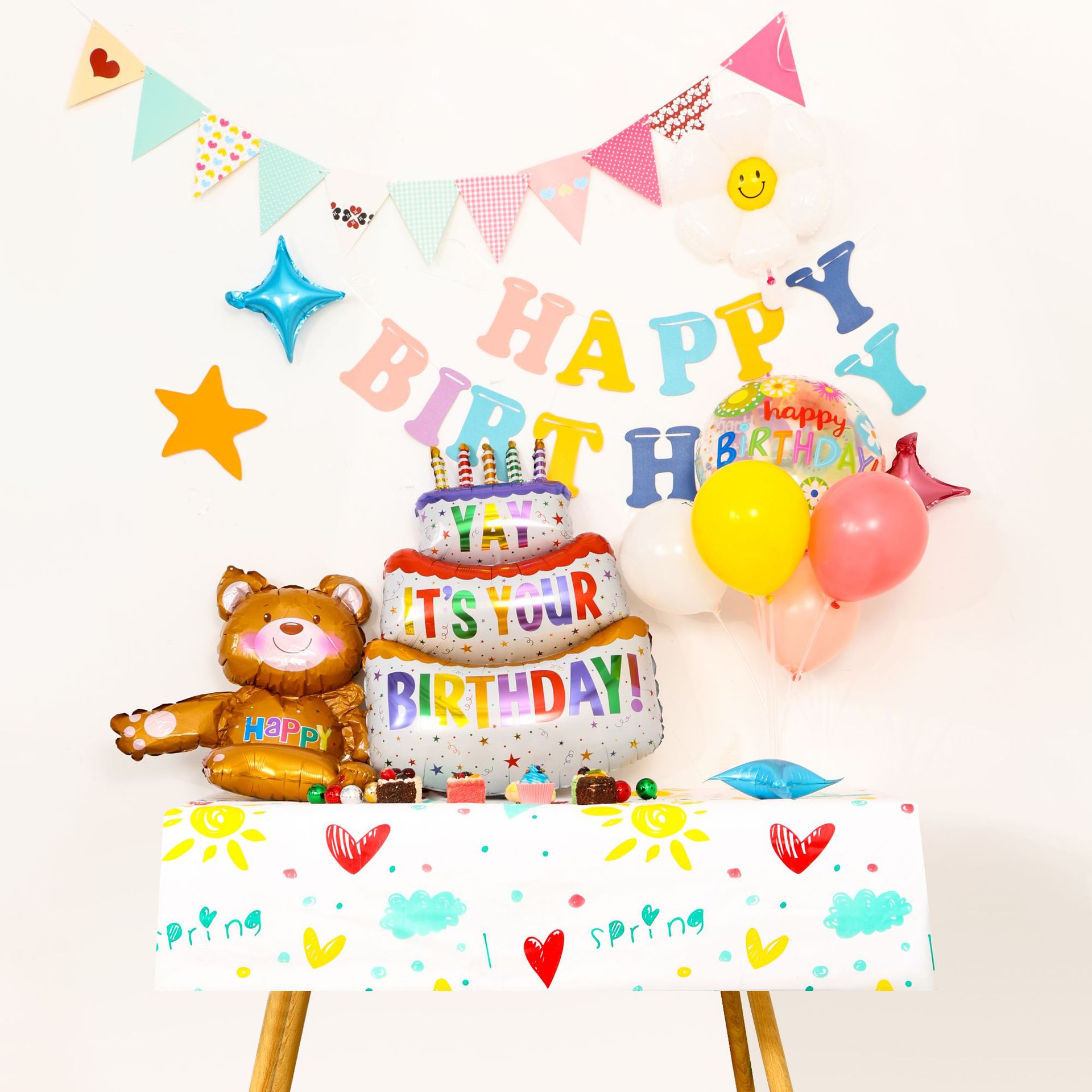 Spot Wholesale Disposable Rectangular Tablecloth Party Birthday Printing Peva Tablecloth Waterproof And Oil Resistant Thickening Specification drawing