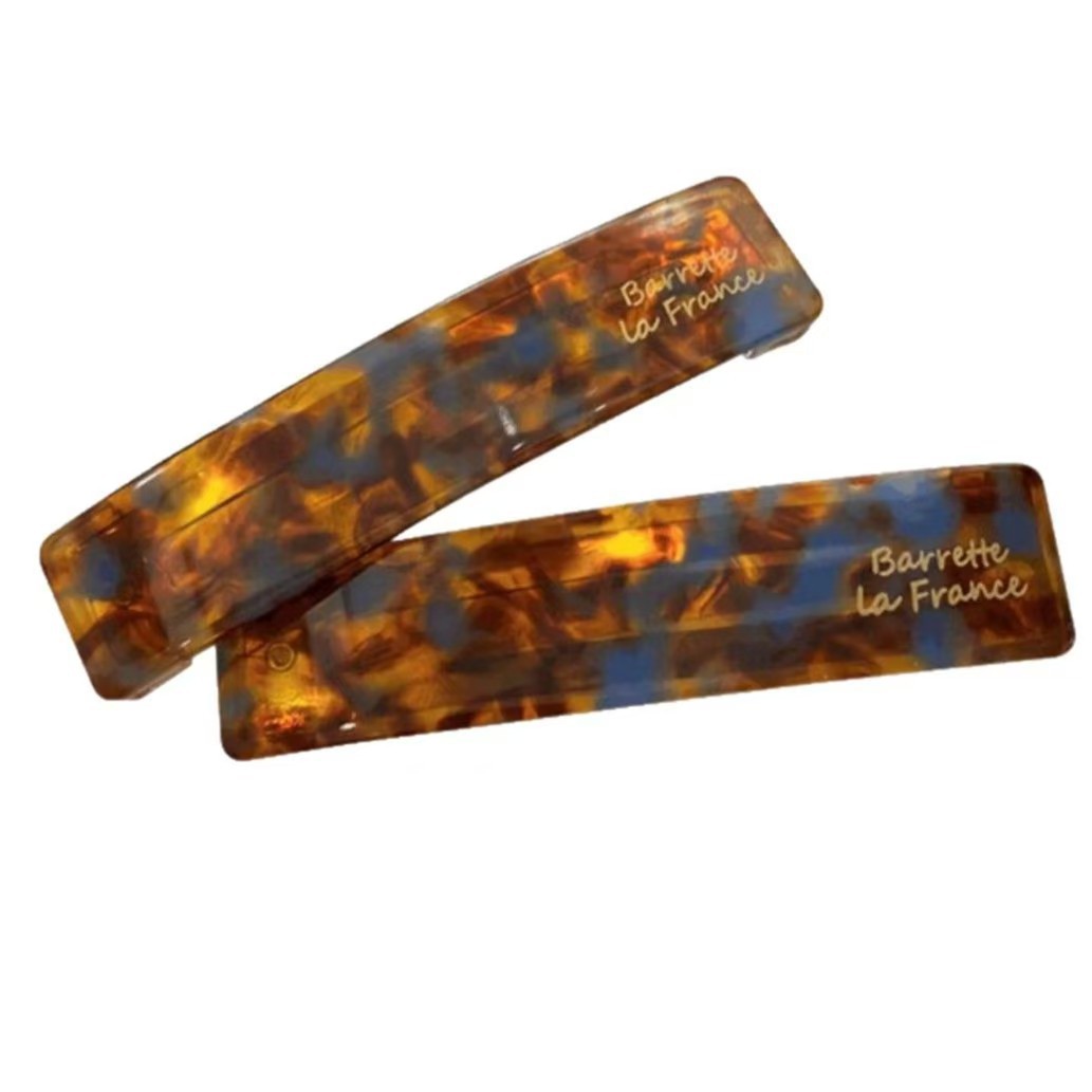 一对装春夏复古碎发夹女醋酸侧边刘海夹子头饰2025新款前额bb夹白底实物图