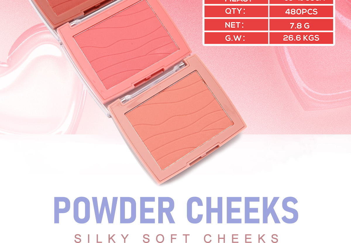 SEVENCOOL Blush matte, long-lasting whitening, easy to apply, blush cosmetics, makeup, nude series, single color blush pic 6