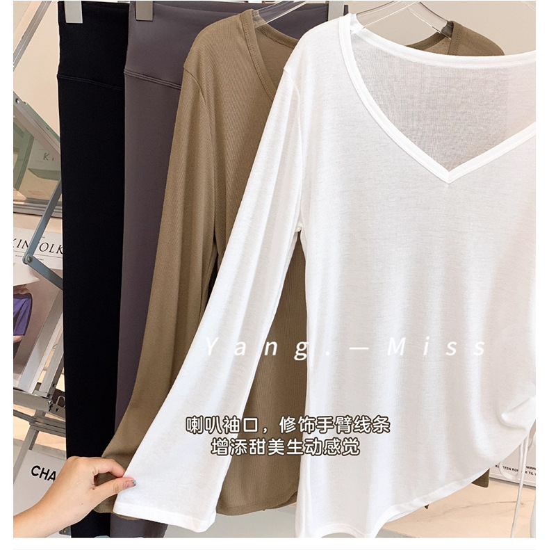 举重妖精夏季防晒罩衫女慵懒风薄款运动瑜伽服宽松遮屁股服装展示道具详情18