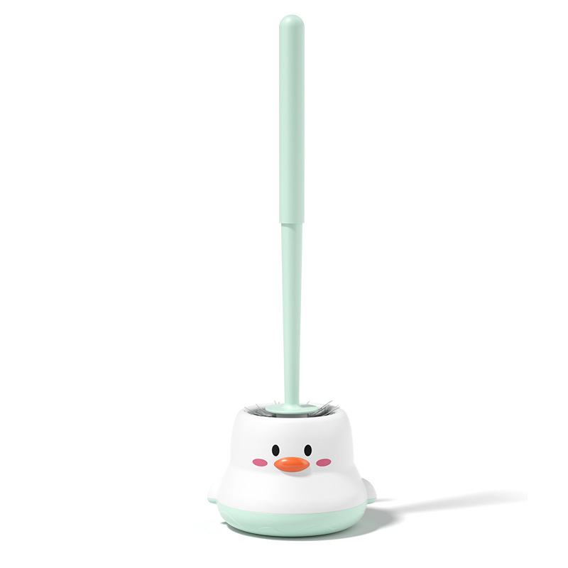 Toilet Brush Set Scrubbing Toilet Brush Household Wall-Hanging Brush Without Dead Angle Squat Artifacts Long Handle Cleaning Brush Item Picture