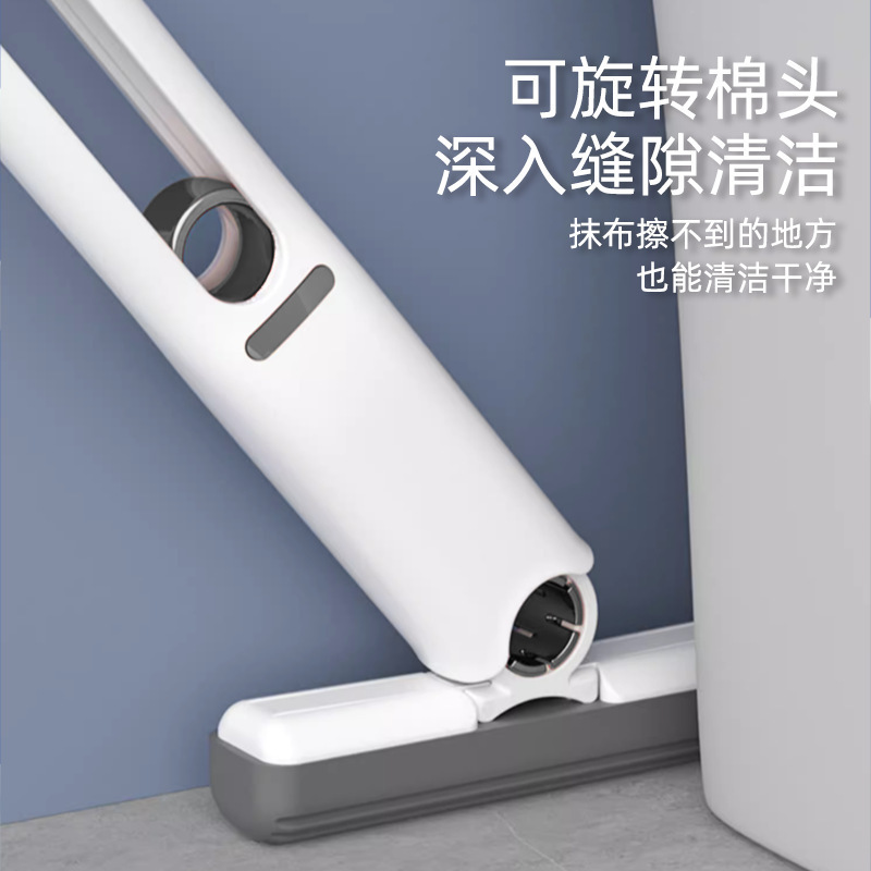 厨房茶几手持折叠式迷你小拖把家用清洁免手洗海绵吸水懒人小拖把