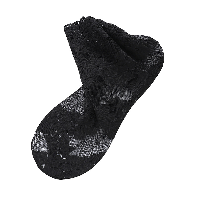 Lace socks for women's mid-calf, cute Japanese spring and summer thin mesh short socks, ins trendy socks, lace breathable sock covers Item Picture