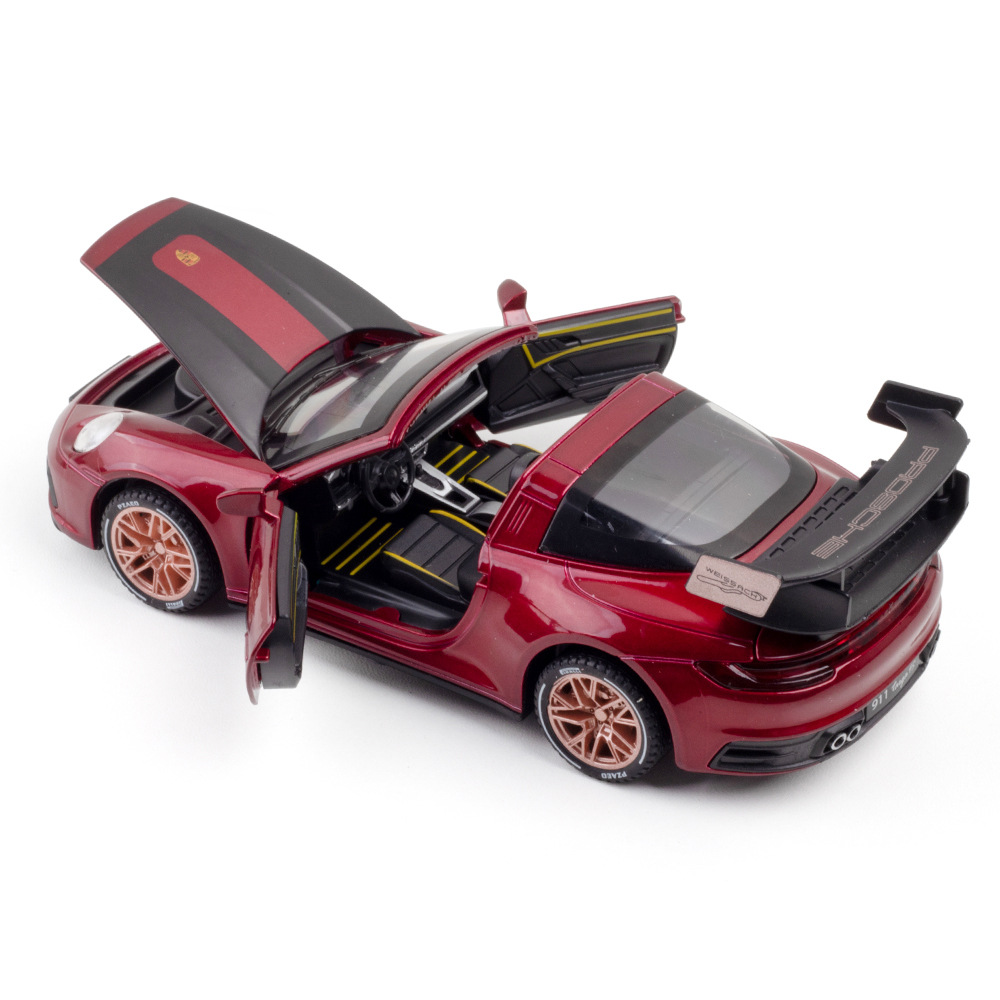 1:32 Porsche 911Targa4s Track Edition car model for Boys' metal toy car collection simulation Item Picture