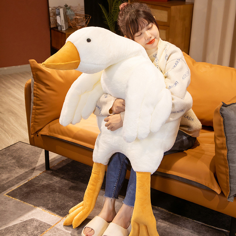 Net red big white goose doll Douyin plush toy bed sleeping pillow large doll stall wholesale Specification drawing