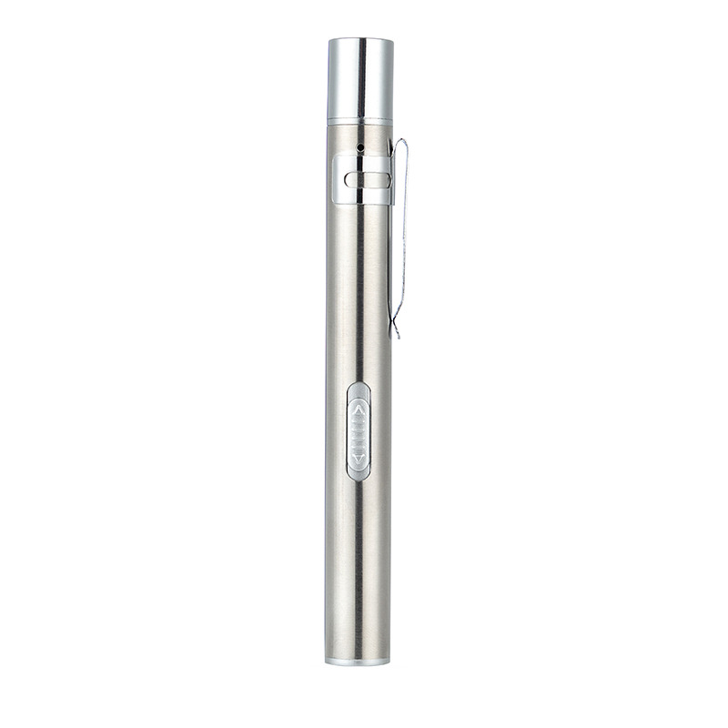 Medical Usb Rechargeable Flashlight After Press Flashlight Yellow And White Dual Light Oral Lamp Pupil Pen Dual Light Source Le Morning Test Item Picture