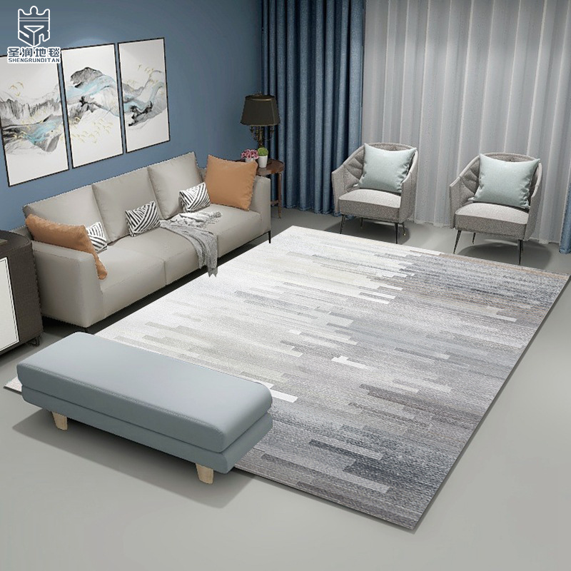 水晶绒地垫/北欧简约地垫/客厅地毯地垫细节图