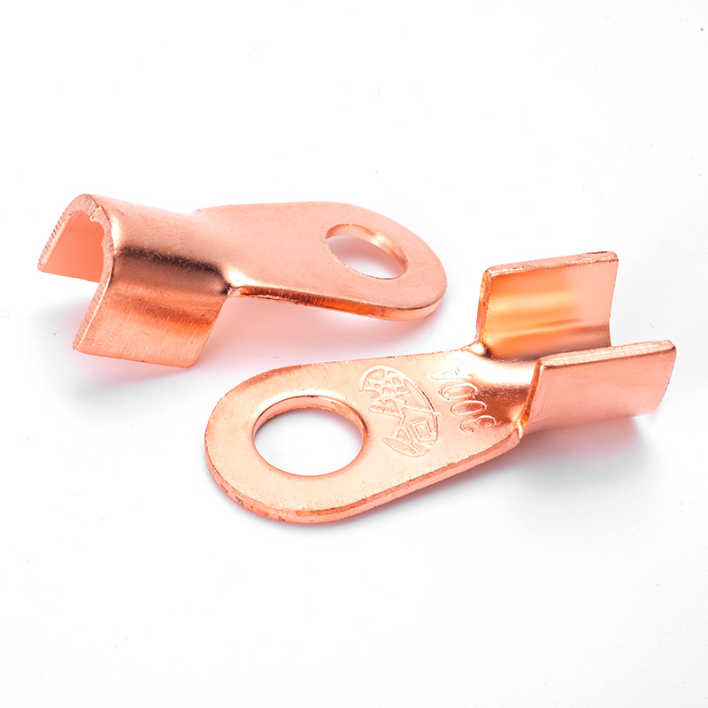 Wholesale of red copper copper nose opening nose OT5A/20/100A/1000A terminal copper wire lugs in accordance with national standards from the manufacturer details Picture