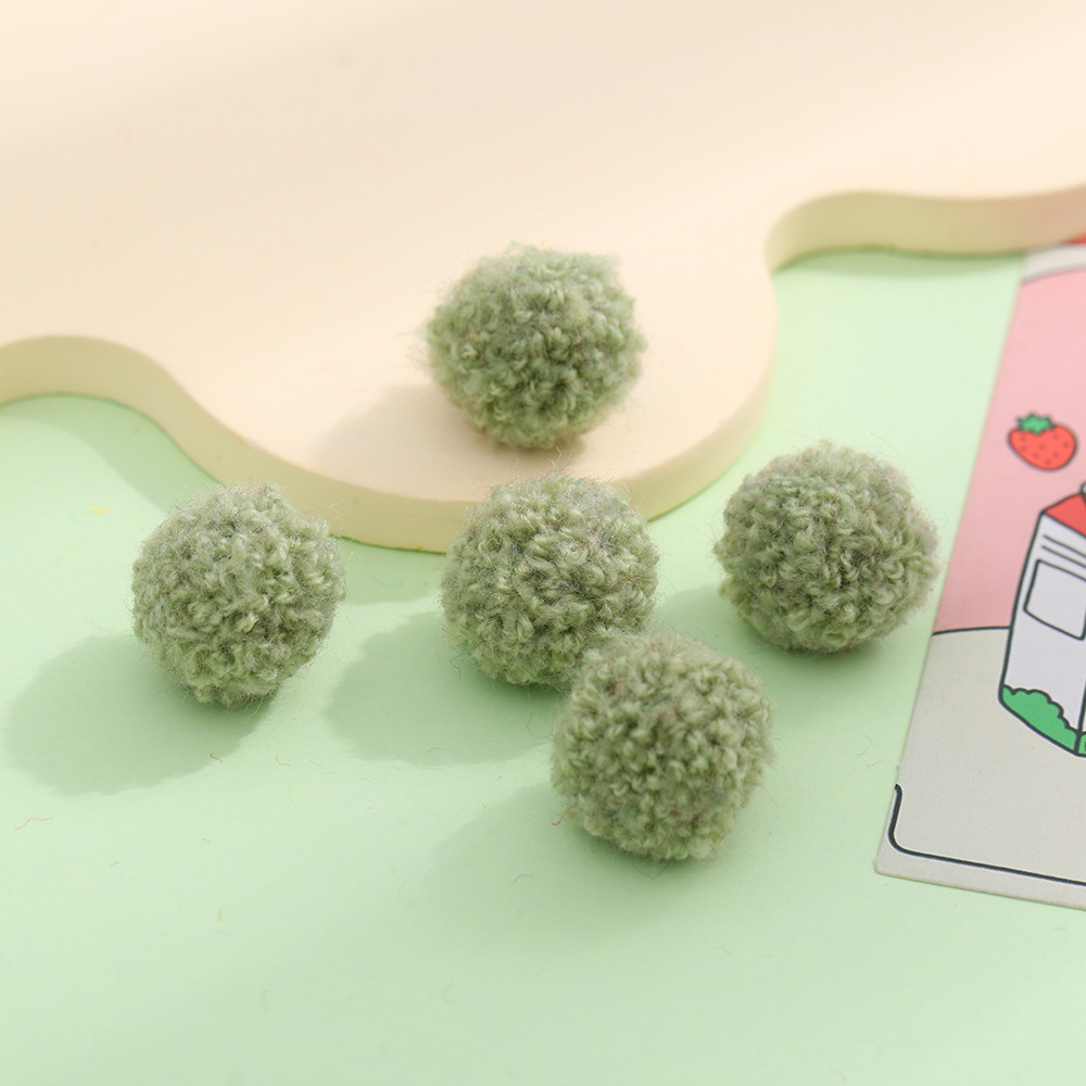现货彩色羊羔毛绒球仿泰迪毛球 diy装饰挂件饰品配件服装辅料批发详情43