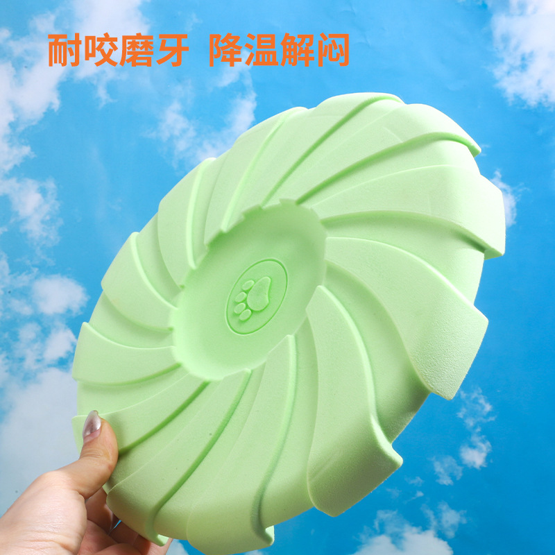 Pet frisbee toy, tpr foam, bite resistant toy, non-toxic, outdoor floating, sports training and throwing toy Specification image