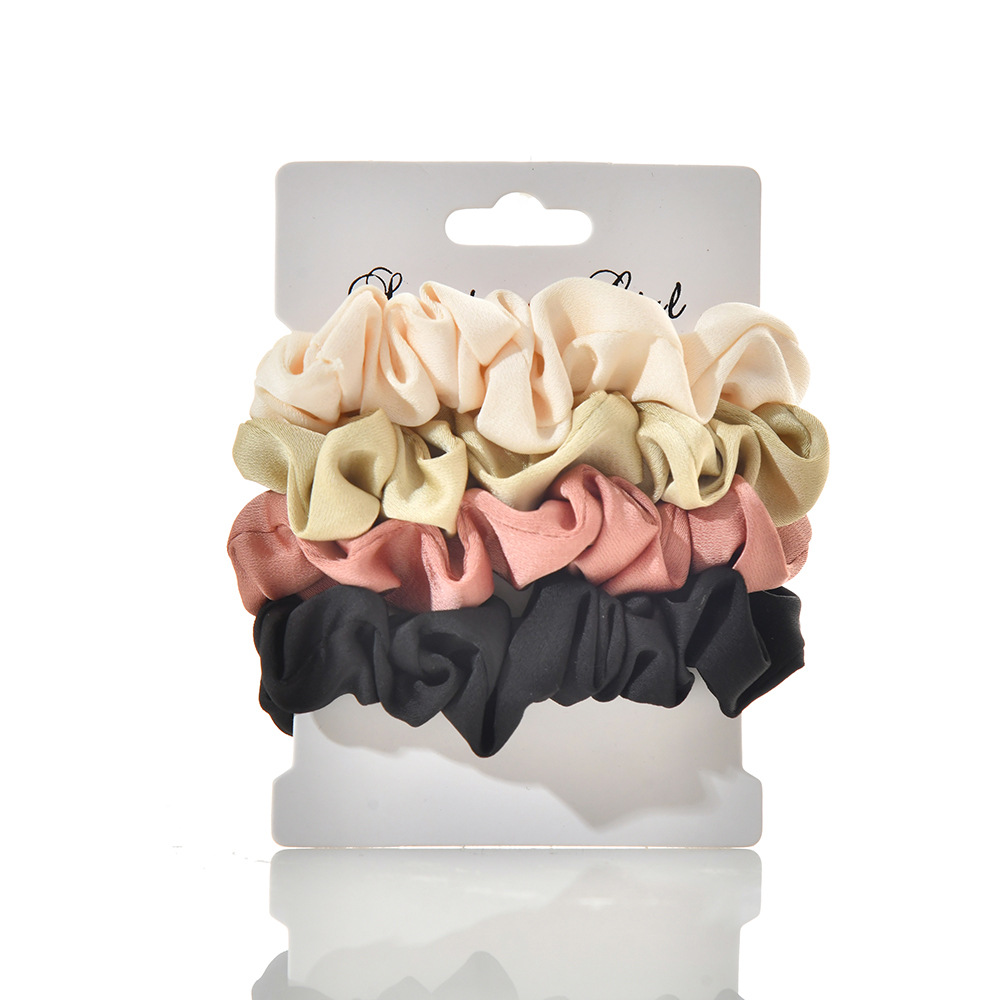 The new Ins-style French satin hair band is a versatile basic silk-like hair tie and a sweet girl's small intestine hair band Item Picture