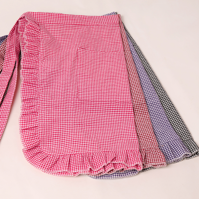 Apron Half Adult Summer Thin Kitchen Home Half Lace Fashion Girth Household Short Work Clothes