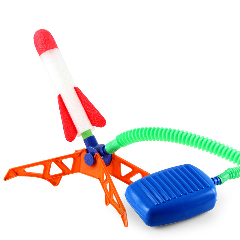 Children's Rocket Feet Step On The Toy Flash Rocket Launcher Flying Park Outdoor Stall Toys Wholesale Item Picture