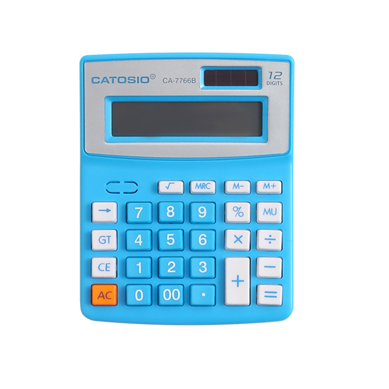 Office finance special computer wholesale pink small electronic calculator cute 12-bit multifunctional computer Item Picture