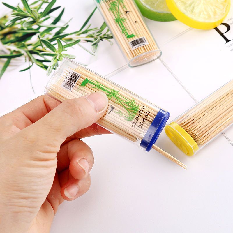 Toothpick Creative Lighter Fine Toothpick Double Head Disposable Bamboo Toothpick Pick Hotel Home Portable Portable