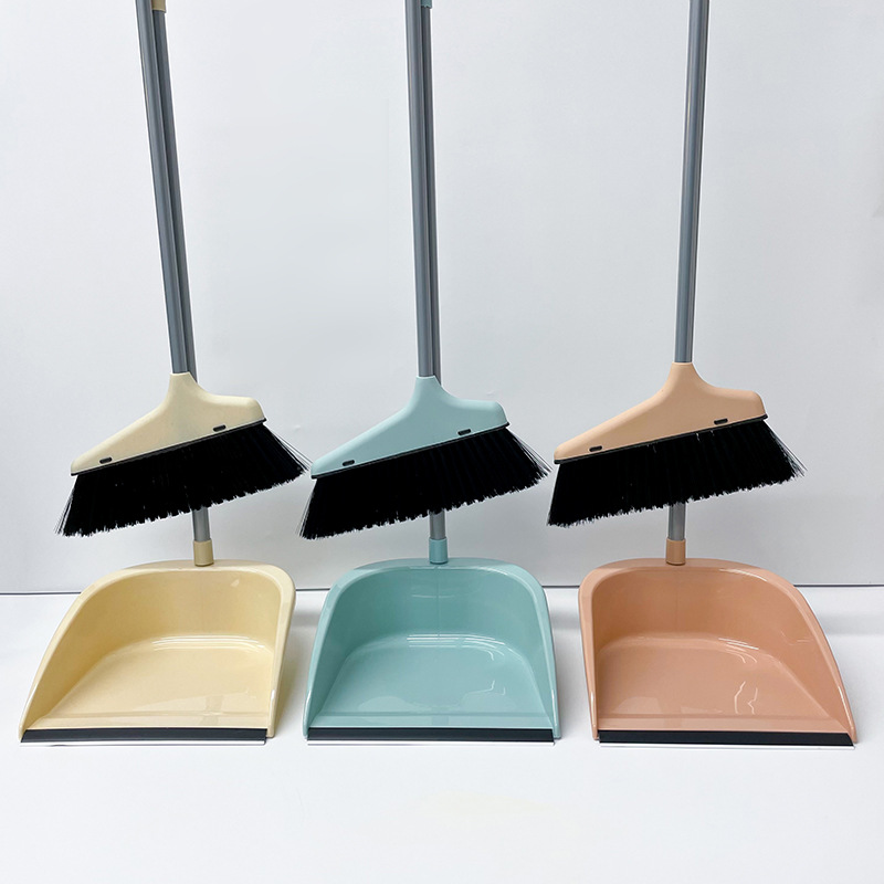 Broom Dustpan Set Plastic Broom Dustpan Two-Piece Household Combination Of Soft Hair Sweeping Broom Broom Wholesale Specification drawing