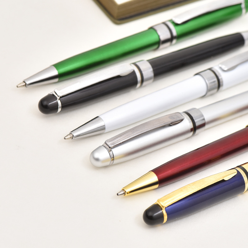 Business Hotel High-End Advertising Pen Gifts Neutral Signature Pen Push Button Ballpoint Pen Printing Logo Factory Direct Sales Application Scenario