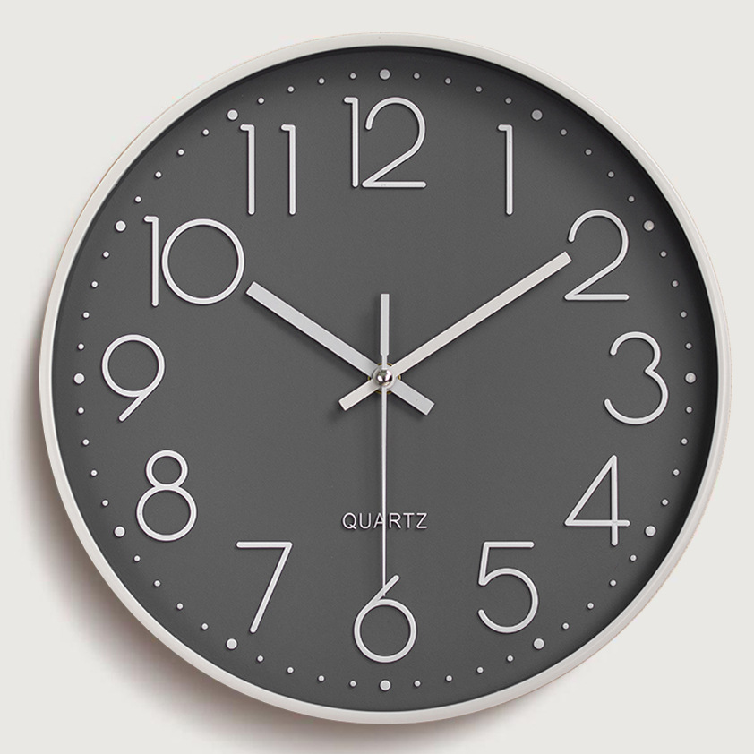 30Cm Clock Living Room Simple Wall Clock Fashion Nordic Wall Watch Quartz Clock Wholesale Clock Wall Hanging Home Clock details Picture