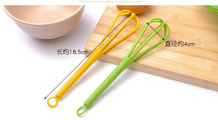 Manual Whisk Mini Manual Spring Handle Whisk Three-Wire Egg Whisk Kitchen Household Whisk Item Picture