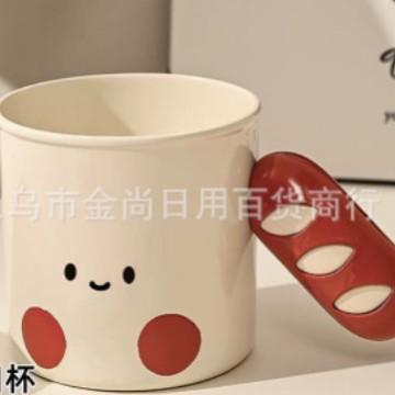 New popular cream cute washbasin cup, cute home toothbrush, brushing cup, mouthwash cup, couple and children full figure