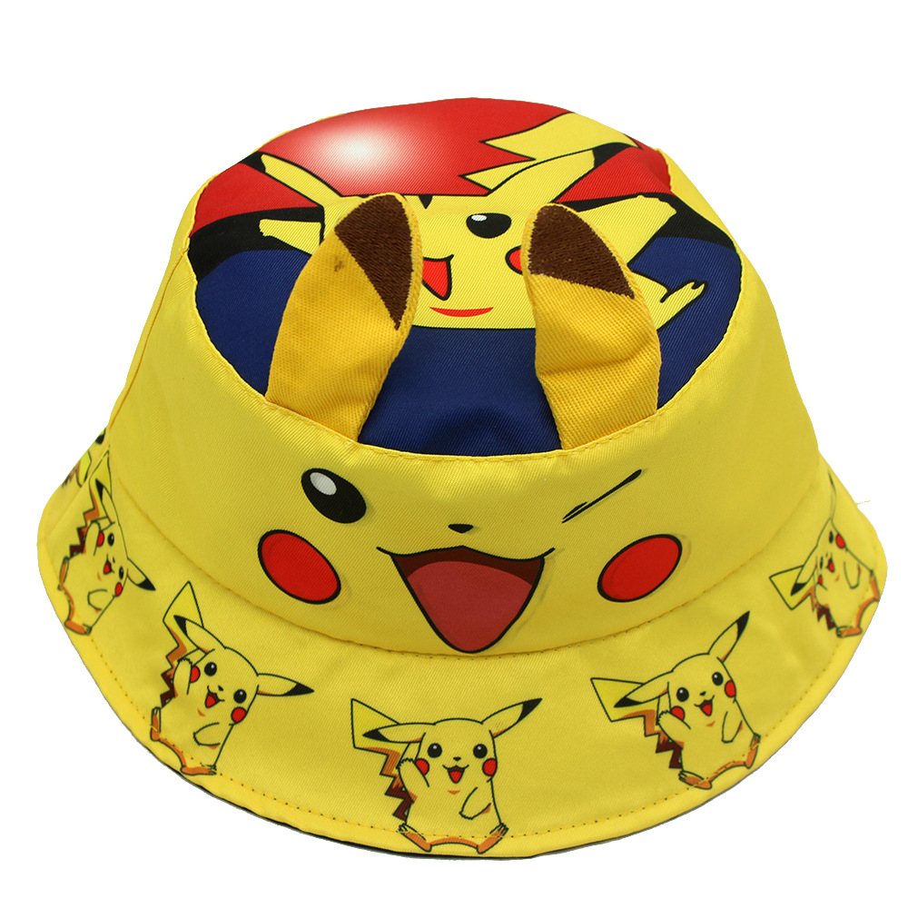 Foreign Trade New Children's Cartoon Fisherman Hat Cartoon Game Mario Peripheral Printed Hat Super Mary Basin Hat Application Scenario