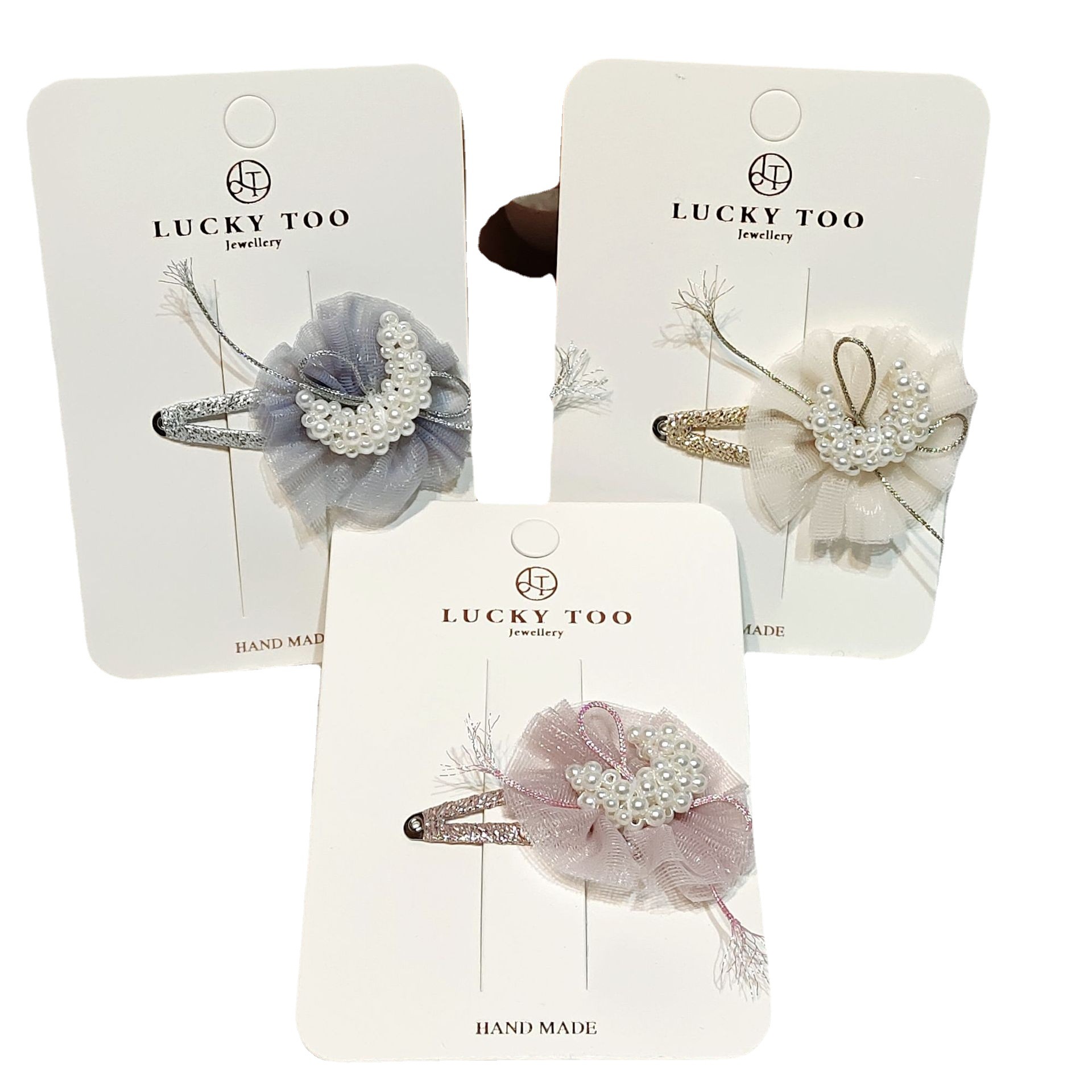 Hair Clip Lt10248 Korean Children's Pearl Moon Salsa Style Girls Hair Clip Item Picture