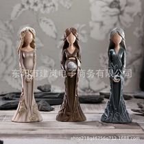 New gift products European statue resin crafts tabletop ornaments figure ornaments set small gifts
