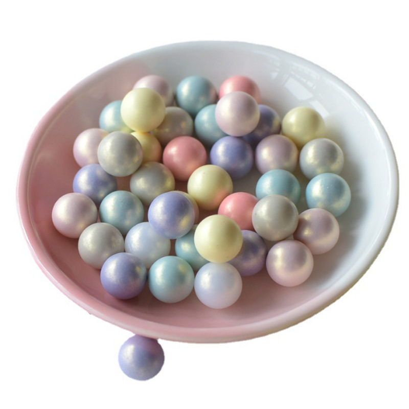 Diy Beads Colored Beads Small Round Beads Non-Porous Cream Glue Drops Glue Diy Phone Case Hairpin Decorative Material Item Picture