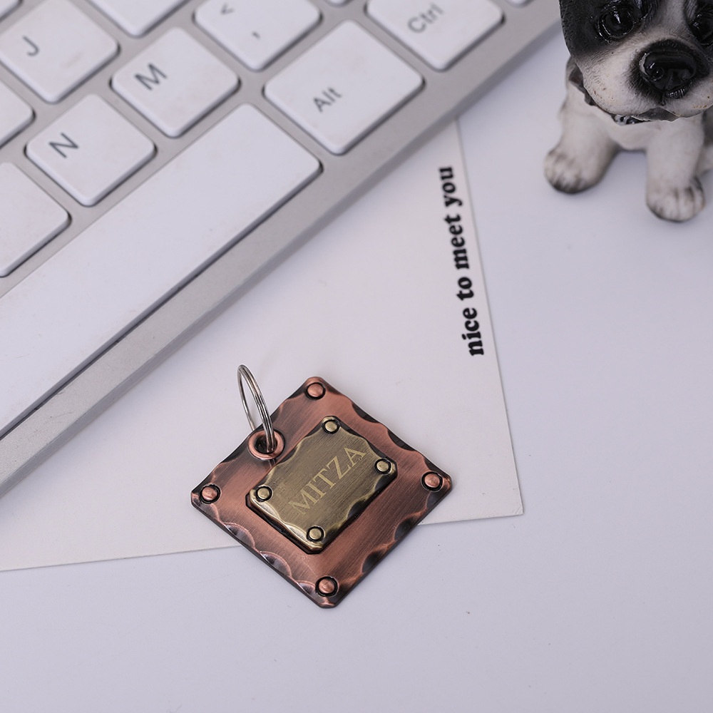 Pet dog brand, fashionable and retro pet accessories, dog collar and pendant manufacturer wholesale, cat necklace jewelry and accessories Specification image