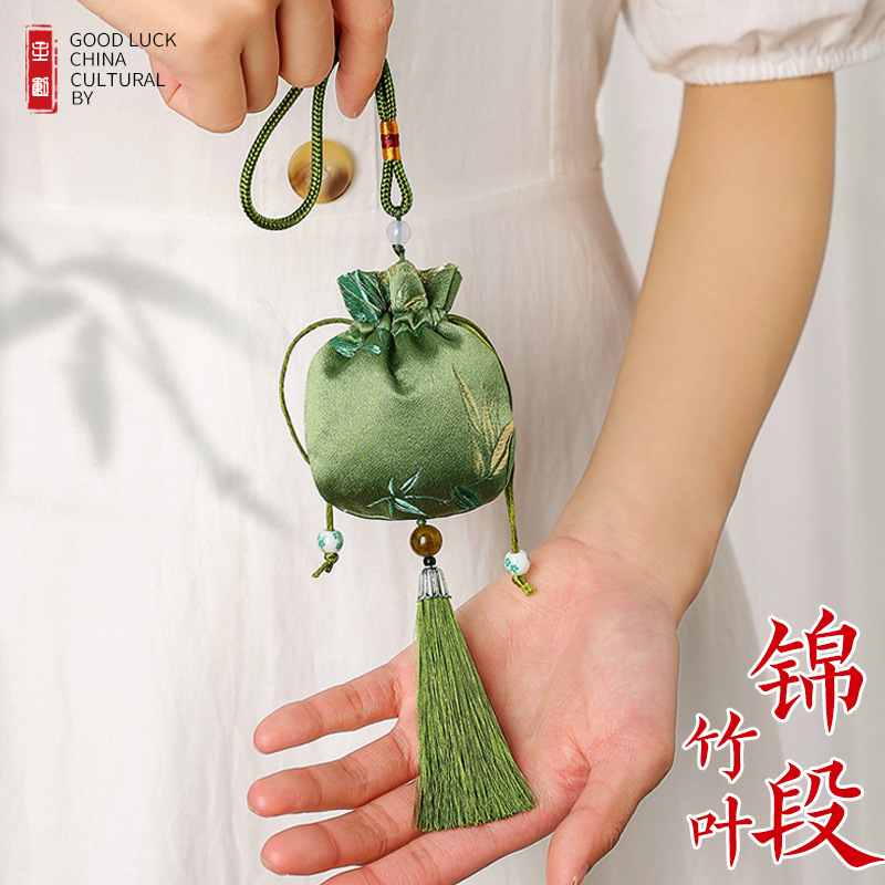 端午节艾草驱蚊防疫香包香囊空袋随身古风荷包挂件香包袋批发礼品
