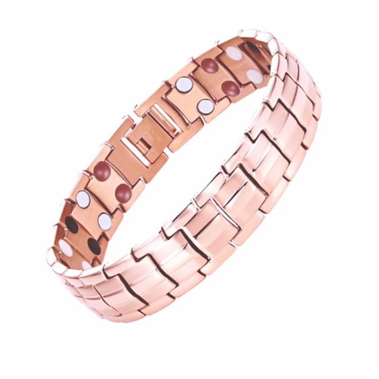 Zhongyi Amazon TEMU Cross-border best-selling detachable double-row magnetic men's bracelet, European and American couple bracelet Specification image