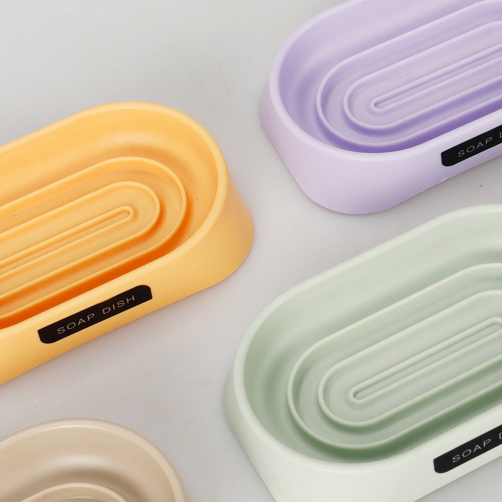 Six-piece bathroom supplies set: Round and square, mouthwash cup, tooth brush holder, soap box, bathroom storage, bathroom toiletries set Application Scenario