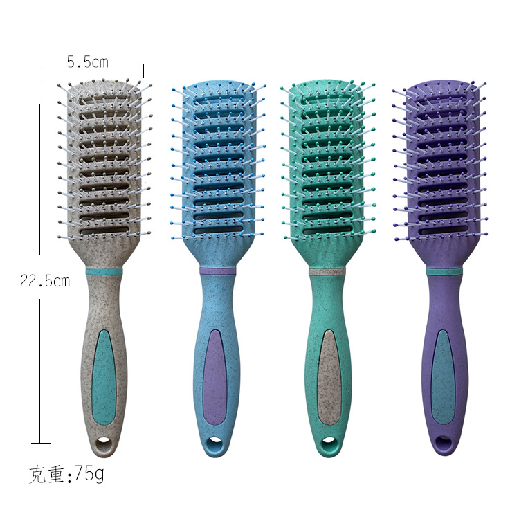 Factory direct sales: wheat straw hair care airbag comb, hair skin massage air cushion comb, curly and smooth hair styling comb, rib comb Application Scenario