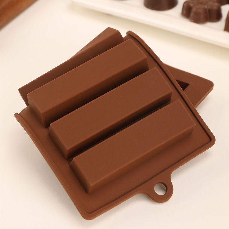 7-hole long rectangular baking silicone mold, artistic cold dish creative plating crystal mold factory direct sales Specification image